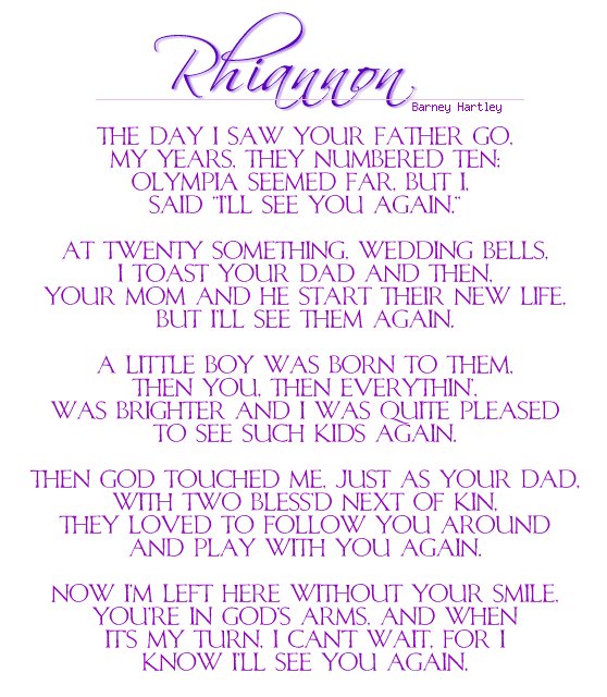 Rhiannon, by Barney Hartley